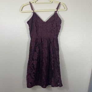 Lace dress with fitted top!